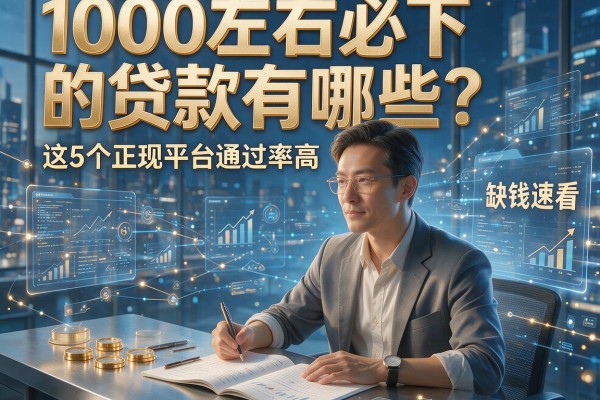 1000左右必下的贷款有哪些？这5个正规平台通过率高，缺钱速看！