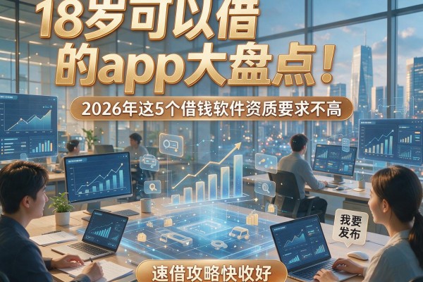 18岁可以借的app大盘点!2026年这5个借钱软件资质要求不高,速借攻略快收好