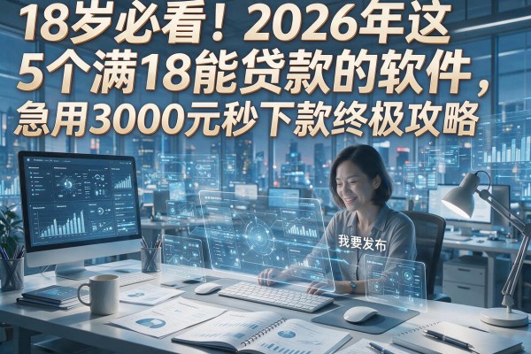 18岁必看!2026年这5个满18能贷款的软件,急用3000元秒下款终极攻略