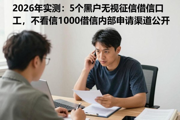 2026年实测:5个黑户无视征信借钱口子,不看征信1000借款内部申请渠道公开!