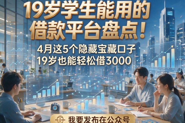 19岁学生能用的借款平台盘点!4月这5个隐藏宝藏口子,19岁也能轻松借3000