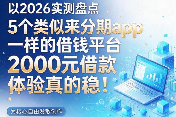 2026实测盘点:5个类似来分期app一样的借钱平台,2000元借款体验真的稳!