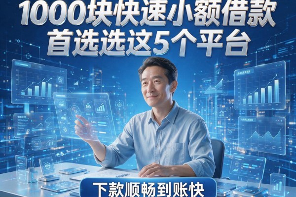 1000块快速小额借款首选这5个平台，下款顺畅到账快！
