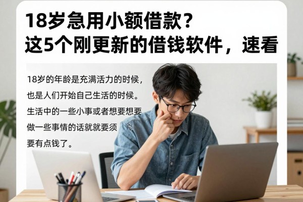 18岁急用小额借款?这5个刚更新的借钱软件,速看!