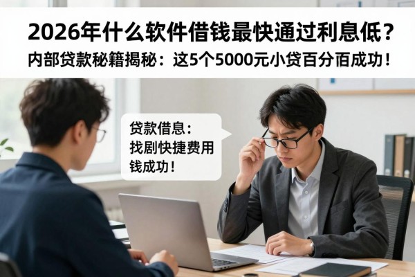 2026年什么软件借钱最快通过利息低?内部贷款秘籍揭秘:这5个5000元小贷百分百成功!
