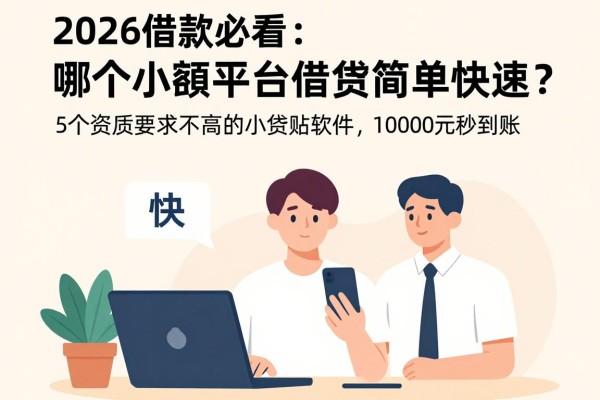 2026借款必看:哪个小额平台借款简单快速?这5个资质要求不高的小额贷款软件,10000元秒到账