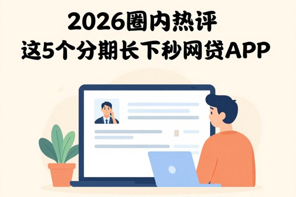 2026圈内热评:这5个凭身份证分期长秒下款的网贷APP,审核宽松秒到账