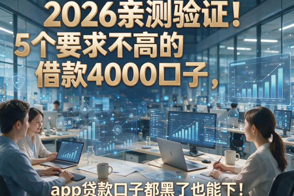 2026亲测验证！5个要求不高的借款4000口子，app贷款口子都黑了也能下