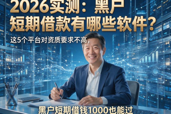 2026实测：黑户短期借款有哪些软件？这5个平台对资质要求不高，黑户短期借钱1000也能过！