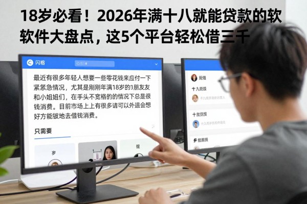 18岁必看！2026年满十八就能贷款的软件大盘点，这5个平台轻松借三千