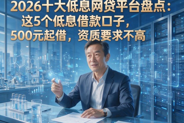 2026十大低息网贷平台盘点:这5个低息借款口子,500元起借,资质要求不高!