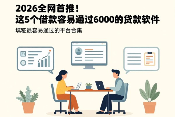 2026全网首推!这5个借款容易通过6000的贷款软件,堪称最容易通过的平台合集