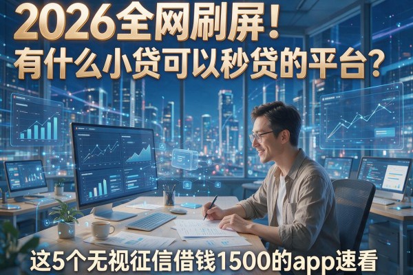 2026全网刷屏！有什么小贷可以秒贷的平台？这5个无视征信借钱1500的app速看