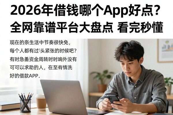 2026年借钱哪个app好点?全网靠谱平台大盘点,看完秒懂!