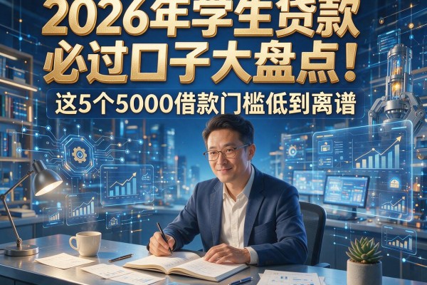 2026年学生贷款必过口子大盘点!这5个5000借款门槛低到离谱