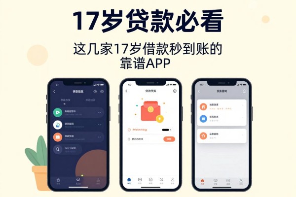 17岁贷款必看!这几家17岁借款秒到账的靠谱APP强烈推荐