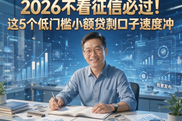 2026不看征信必过！这5个低门槛小额贷款口子速度冲！