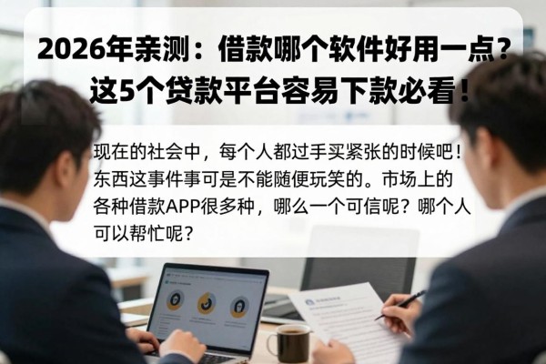 2026年亲测:借款哪个软件好用一点?这5个贷款平台容易下款必看!
