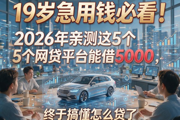 19岁急用钱必看!2026年亲测这5个网贷平台能借5000,终于搞懂怎么贷了