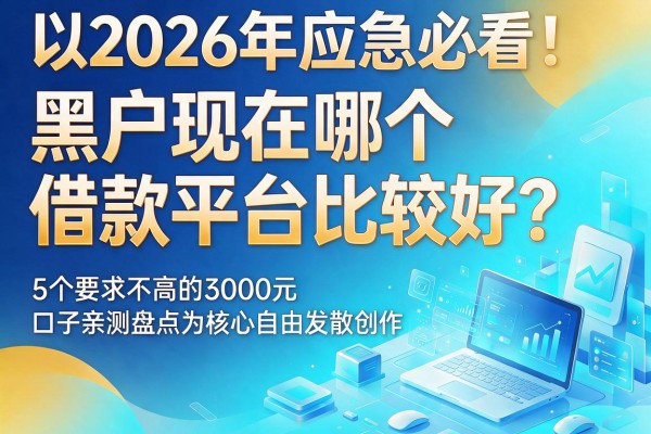 2026年应急必看!黑户现在哪个借款平台比较好?5个要求不高的3000元口子亲测盘点