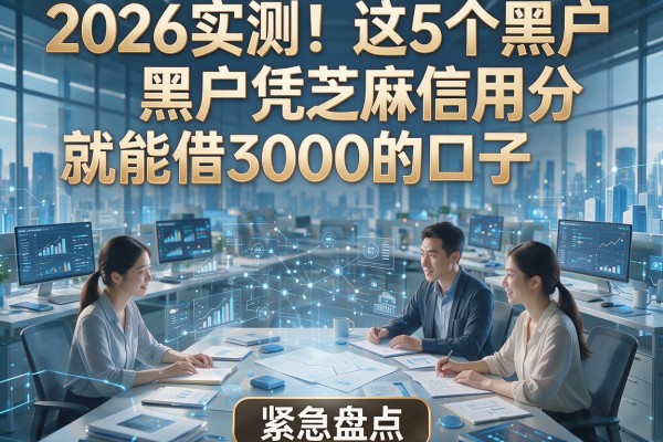 2026实测!这5个黑户凭芝麻信用分就能借3000的口子,紧急盘点