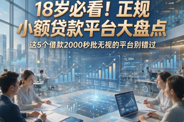 18岁必看!正规小额贷款平台大盘点,这5个借款2000秒批无视的平台别错过
