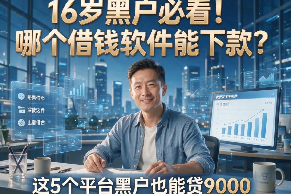 16岁黑户必看!哪个借钱软件能下款?这5个平台黑户也能贷9000