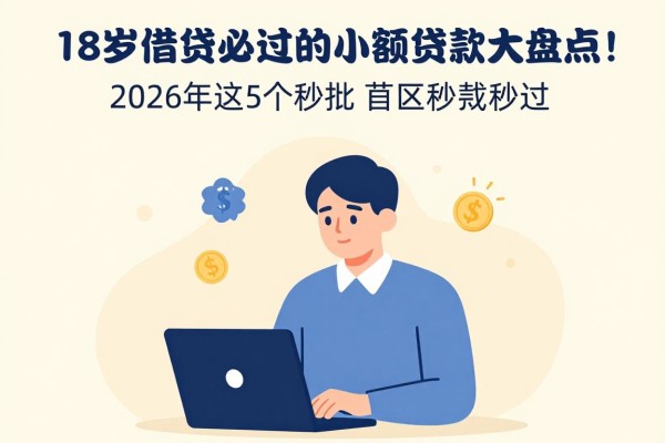 18岁借贷必过的小额贷款大盘点!2026年这5个秒批秒过