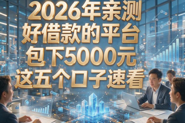 2026年亲测好借款的平台,包下5000元这五个口子速看!