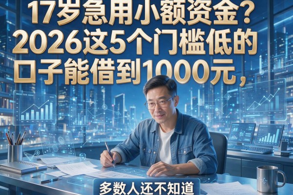 17岁急用小额资金?2026这5个门槛低的口子能借到1000元,多数人还不知道!