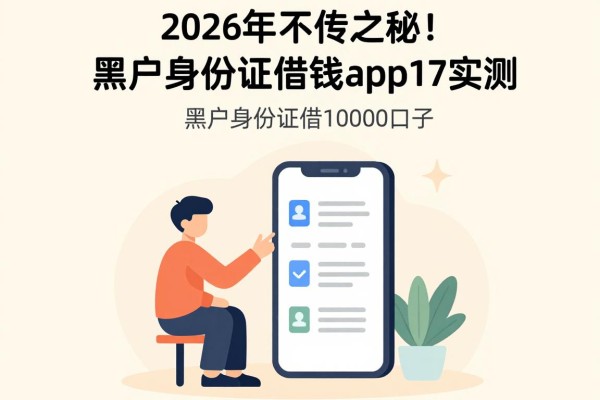 2026年不传之秘！黑户身份证借钱app17实测，顺带5个黑户身份证借1000的口子