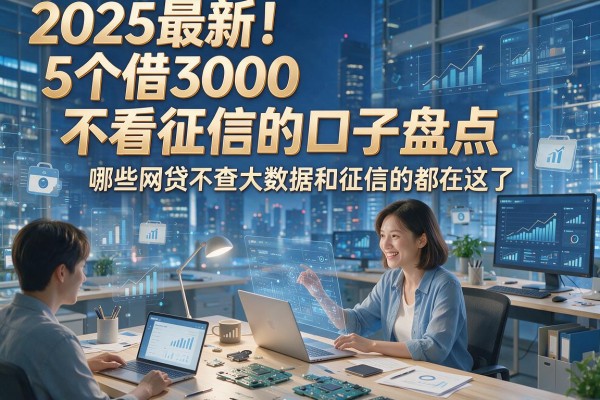 2025最新!5个借3000不看征信的口子盘点,哪些网贷不查大数据和征信的都在这了