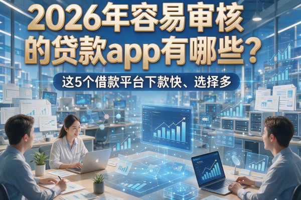 2026年容易审核的贷款app有哪些?这5个借款平台下款快、选择多!