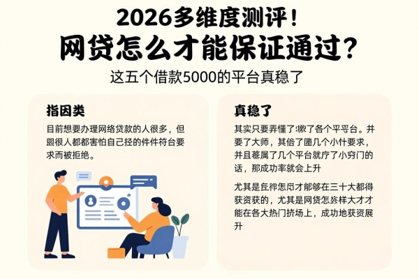 2026多维度测评!网贷怎么才能保证通过?这五个借款5000的平台真稳了