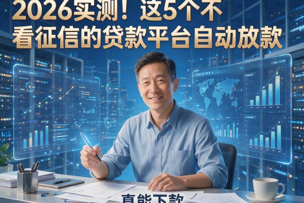 2026实测！这5个不看征信的贷款平台自动放款，真能下款？