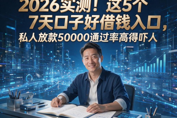 2026实测！这5个7天口子好借钱入口，私人放款50000通过率高得吓人