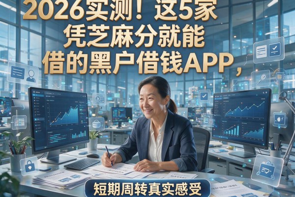2026实测!这5家凭芝麻分就能借的黑户借钱APP,短期周转真实感受