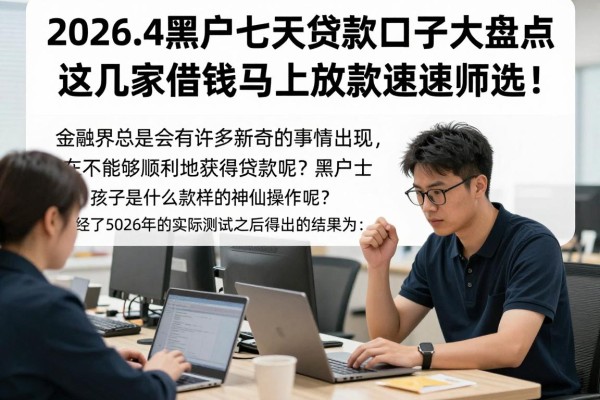 2026.4黑户七天贷款口子大盘点,这几家借钱马上放款速速筛选!