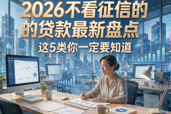2026不看征信的贷款最新盘点,这5类你一定要知道!