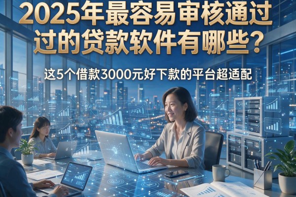 2025年最容易审核通过的贷款软件有哪些？这5个借款3000元好下款的平台超适配！
