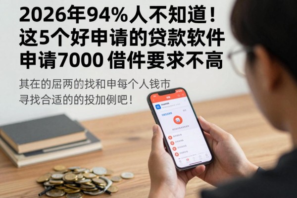 2026年94%人不知道！这5个好申请的贷款软件，申请7000借款条件要求不高