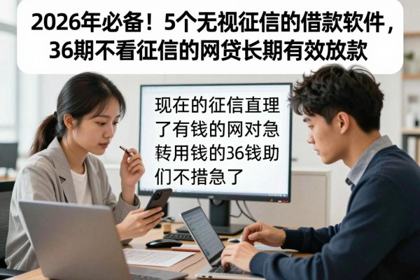 2026年必备！5个无视征信的借款软件，36期不看征信的网贷长期有效放款