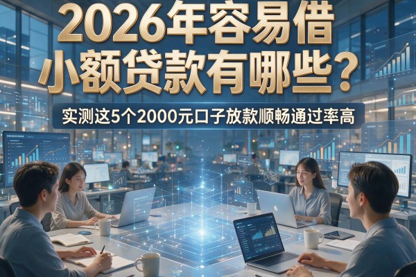 2026年容易借小额贷款有哪些?实测这5个2000元口子放款顺畅通过率高
