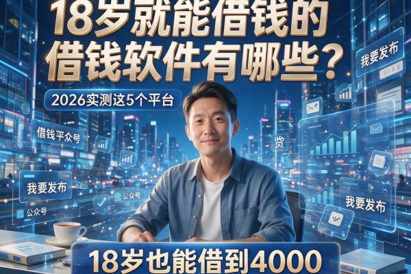 18岁就能借钱的借钱软件有哪些?2026实测这5个平台,18岁也能借到4000!