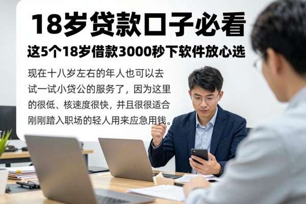 18岁贷款口子必看！这5个18岁借款3000秒下软件放心选