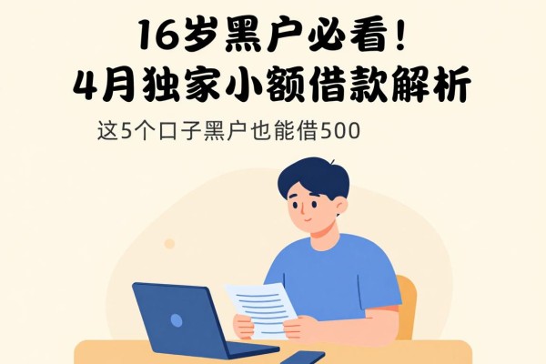16岁黑户必看!4月独家小额借款解析,这5个口子黑户也能借500
