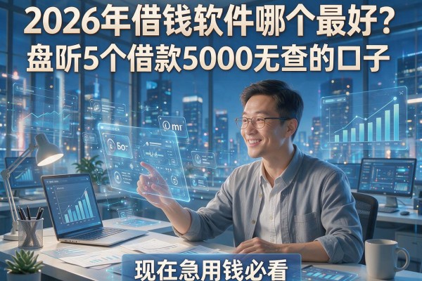 2026年借钱软件哪个最好?盘点5个借款5000无查的口子,现在急用钱必看