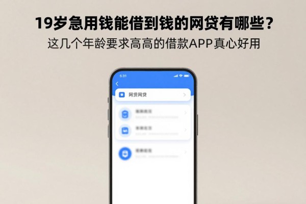 19岁急用钱能借到钱的网贷有哪些？这几个年龄要求不高的借款APP真心好用