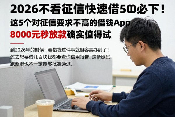 2026不看征信快速借500必下!这5个对征信要求不高的借钱App,8000元秒放款确实值得试