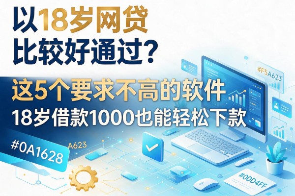 18岁网贷比较好通过?这5个要求不高的软件,18岁借款1000也能轻松下款
